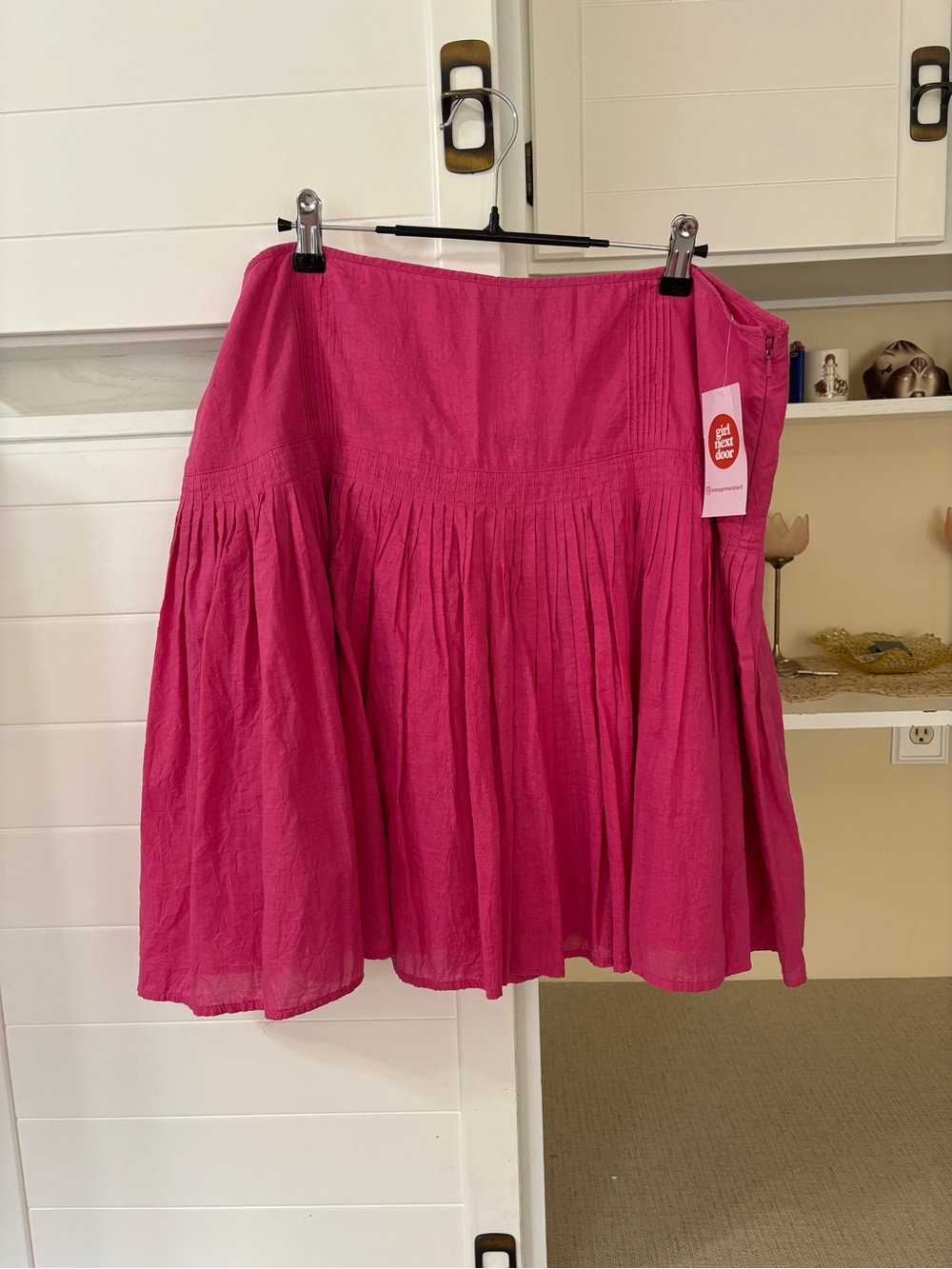 Vibrant Hot Pink Mini Skirt